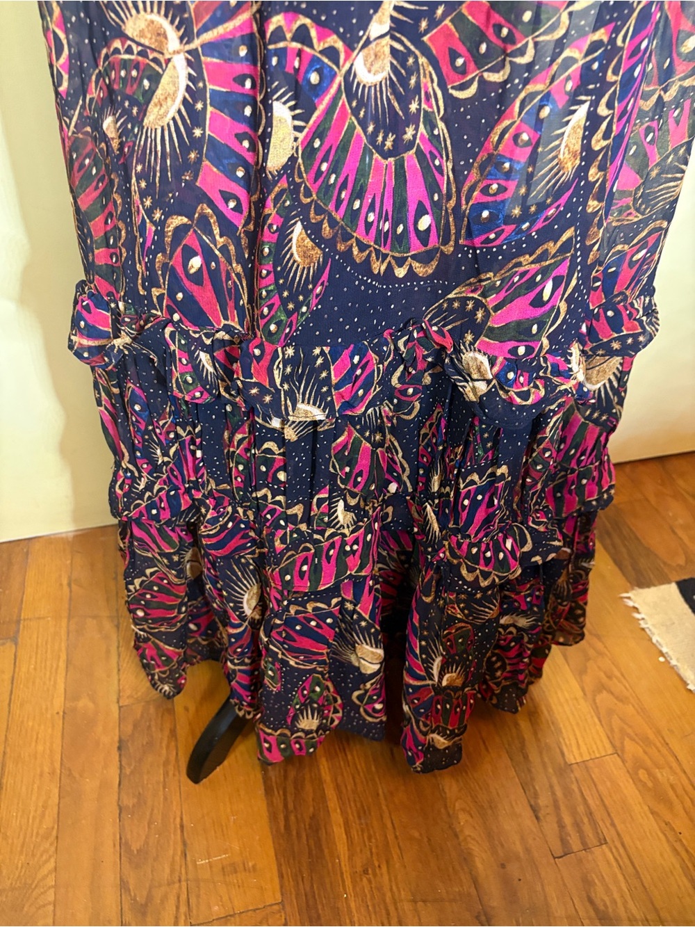 Farm Rio Butterfly Sky Tiered Maxi Dress. Medium NWT - Picture 4 of 15